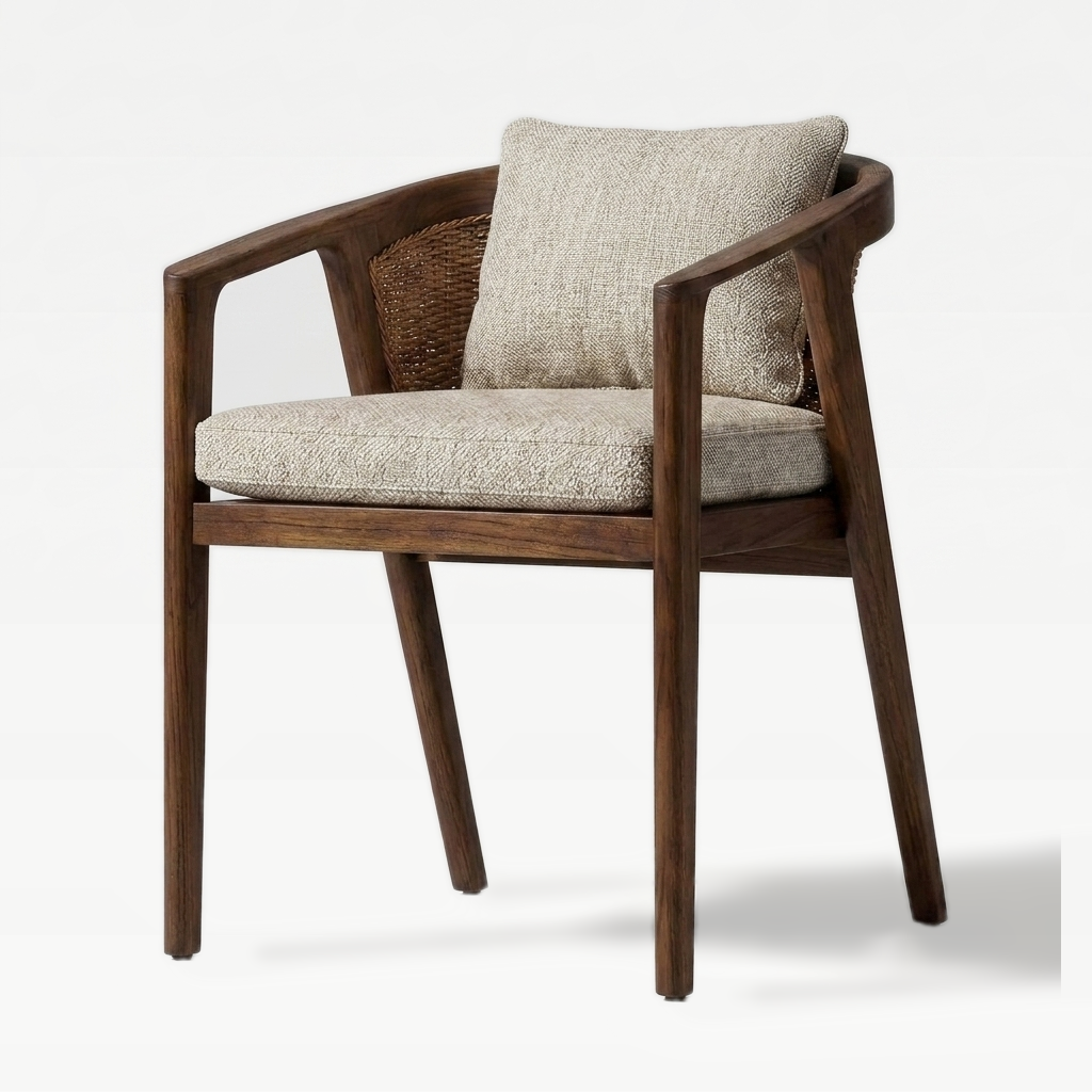 Dark Teak / Biscuit Flat Weave | hero
